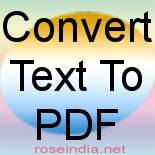 Convert Text To PDF