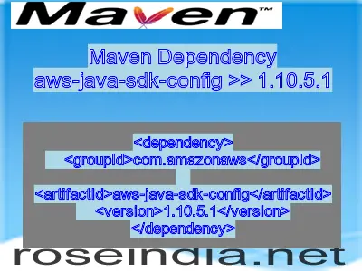 Maven dependency of aws-java-sdk-config version 1.10.5.1