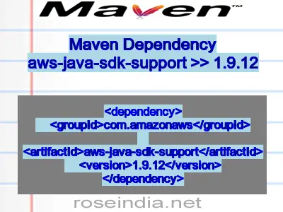 Maven dependency of aws-java-sdk-support version 1.9.12