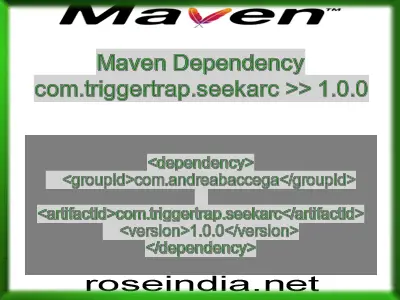 Maven dependency of com.triggertrap.seekarc version 1.0.0
