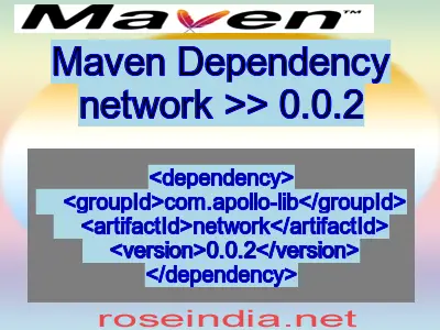 Maven dependency of network version 0.0.2