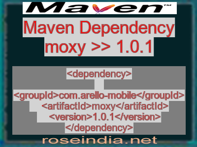 Maven dependency of moxy version 1.0.1