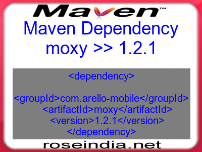 Maven dependency of moxy version 1.2.1