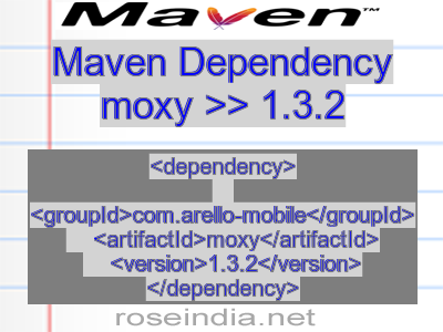 Maven dependency of moxy version 1.3.2