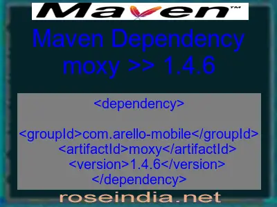 Maven dependency of moxy version 1.4.6