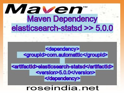 Maven dependency of elasticsearch-statsd version 5.0.0