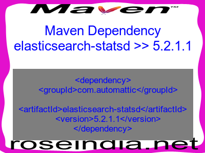 Maven dependency of elasticsearch-statsd version 5.2.1.1