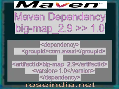 Maven dependency of big-map_2.9 version 1.0