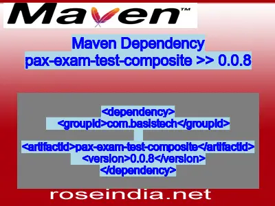 Maven dependency of pax-exam-test-composite version 0.0.8