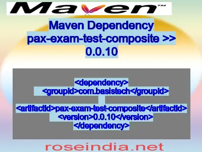 Maven dependency of pax-exam-test-composite version 0.0.10