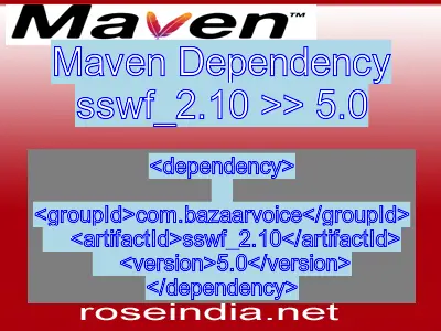 Maven dependency of sswf_2.10 version 5.0