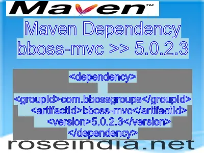 Maven dependency of bboss-mvc version 5.0.2.3