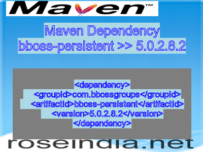 Maven dependency of bboss-persistent version 5.0.2.8.2