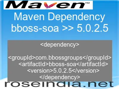 Maven dependency of bboss-soa version 5.0.2.5