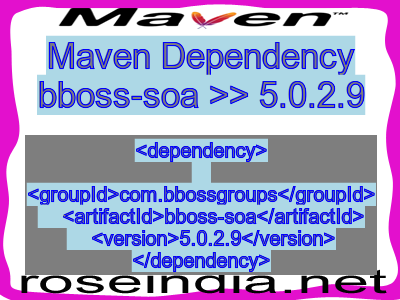 Maven dependency of bboss-soa version 5.0.2.9
