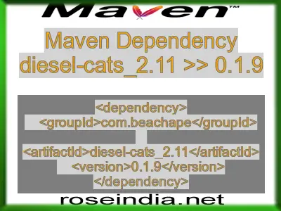 Maven dependency of diesel-cats_2.11 version 0.1.9
