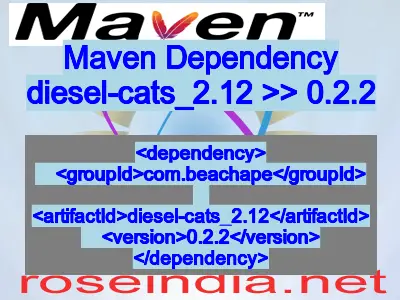 Maven dependency of diesel-cats_2.12 version 0.2.2