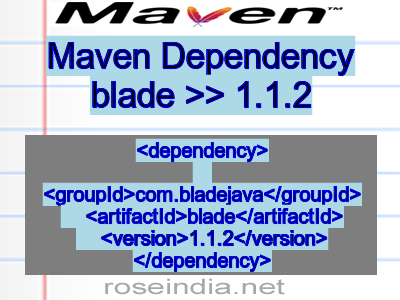 Maven dependency of blade version 1.1.2