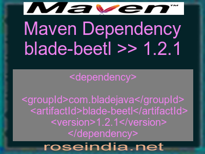 Maven dependency of blade-beetl version 1.2.1
