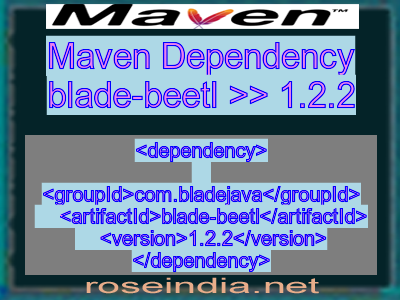 Maven dependency of blade-beetl version 1.2.2
