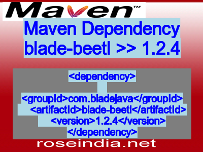 Maven dependency of blade-beetl version 1.2.4