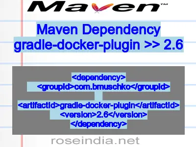 Maven dependency of gradle-docker-plugin version 2.6