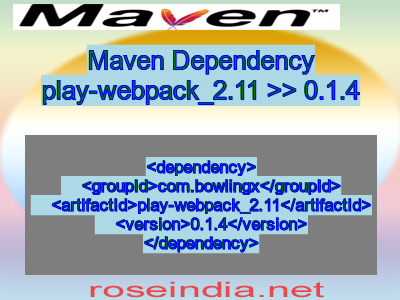 Maven dependency of play-webpack_2.11 version 0.1.4