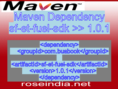 Maven dependency of sf-et-fuel-sdk version 1.0.1