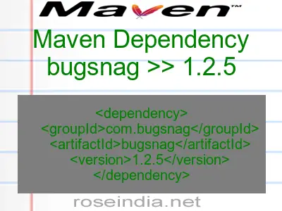Maven dependency of bugsnag version 1.2.5