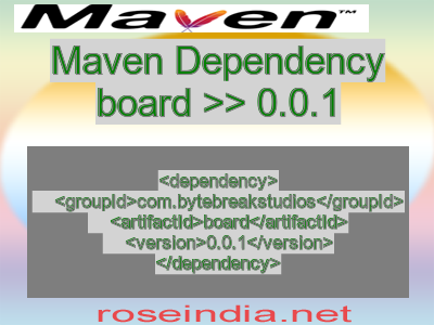 Maven dependency of board version 0.0.1