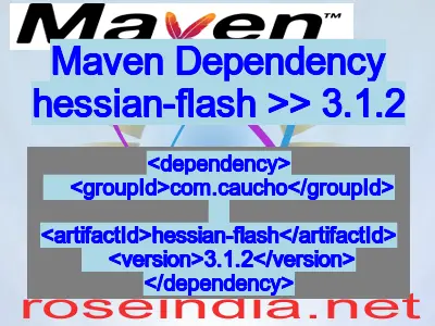 Maven dependency of hessian-flash version 3.1.2