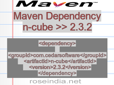Maven dependency of n-cube version 2.3.2