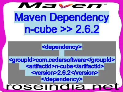 Maven dependency of n-cube version 2.6.2