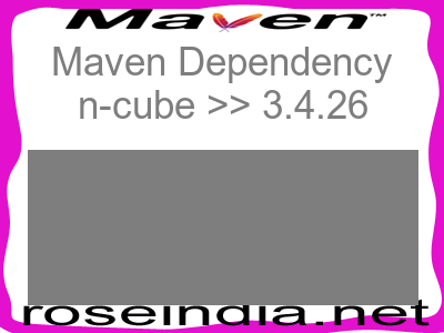 Maven dependency of n-cube version 3.4.26