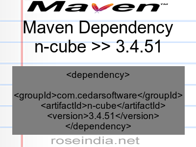Maven dependency of n-cube version 3.4.51
