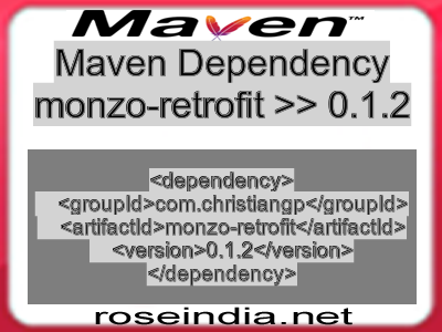 Maven dependency of monzo-retrofit version 0.1.2