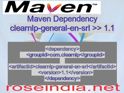 Maven dependency of clearnlp-general-en-srl version 1.1