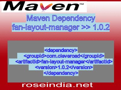 Maven dependency of fan-layout-manager version 1.0.2