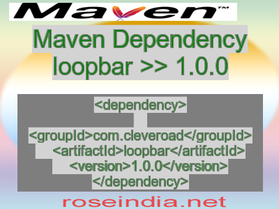 Maven dependency of loopbar version 1.0.0
