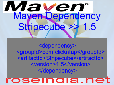 Maven dependency of Stripecube version 1.5