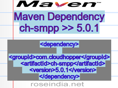 Maven dependency of ch-smpp version 5.0.1