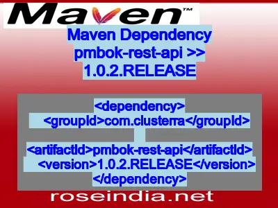 Maven dependency of pmbok-rest-api version 1.0.2.RELEASE