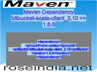 Maven dependency of bitbucket-scala-client_2.10 version 1.6.6
