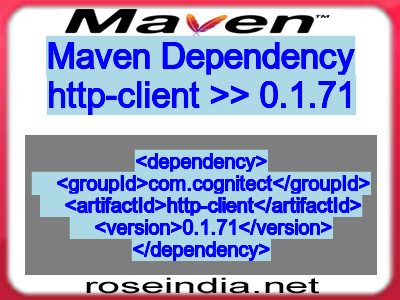 Maven dependency of http-client version 0.1.71