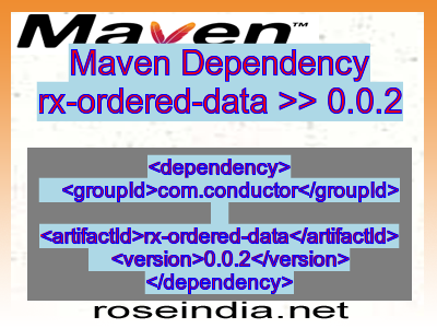 Maven dependency of rx-ordered-data version 0.0.2