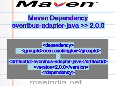 Maven dependency of eventbus-adapter-java version 2.0.0