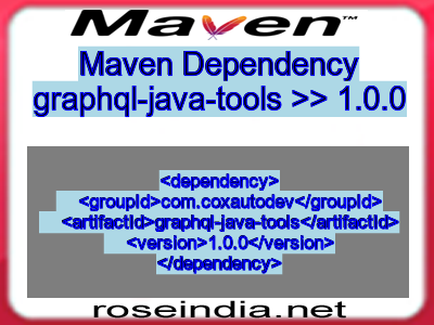 Maven dependency of graphql-java-tools version 1.0.0