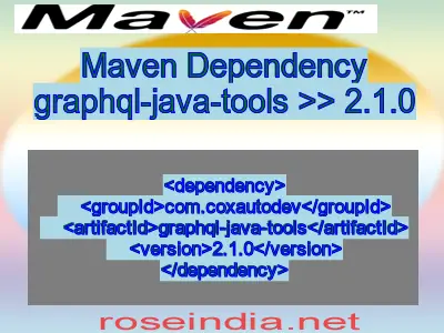 Maven dependency of graphql-java-tools version 2.1.0