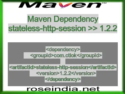 Maven dependency of stateless-http-session version 1.2.2