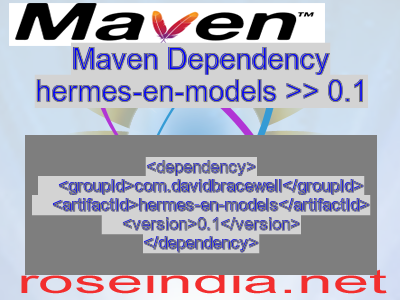 Maven dependency of hermes-en-models version 0.1